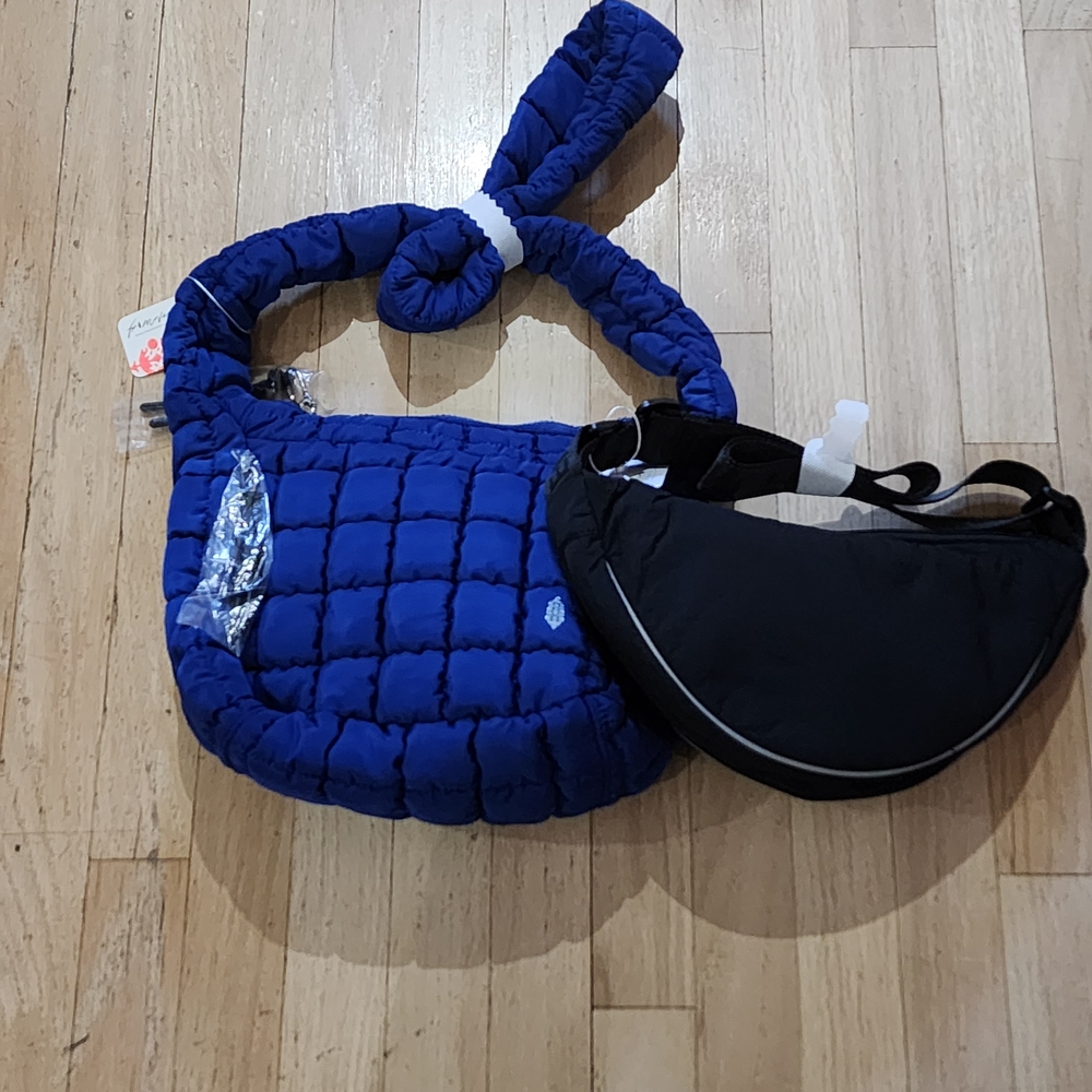 Free People Movement Quilted Carryall And Bulls Eye Sling Bundle NWT